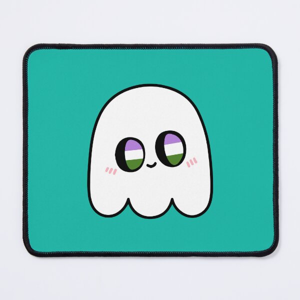Item preview, Queer-Boo – Kawaii Genderqueer LGBTQ Halloween Ghost designed and sold by Cannaxes Studio.