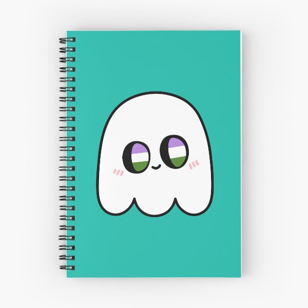 Item preview, Queer-Boo – Kawaii Genderqueer LGBTQ Halloween Ghost designed and sold by Cannaxes Studio.
