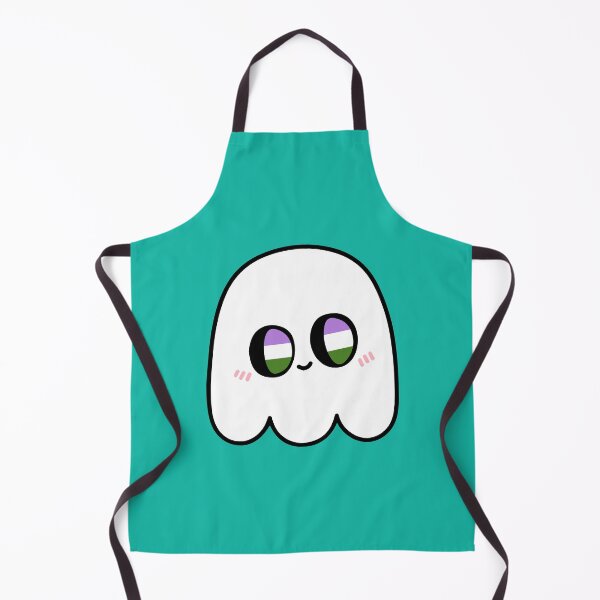 Item preview, Queer-Boo – Kawaii Genderqueer LGBTQ Halloween Ghost designed and sold by Cannaxes Studio.