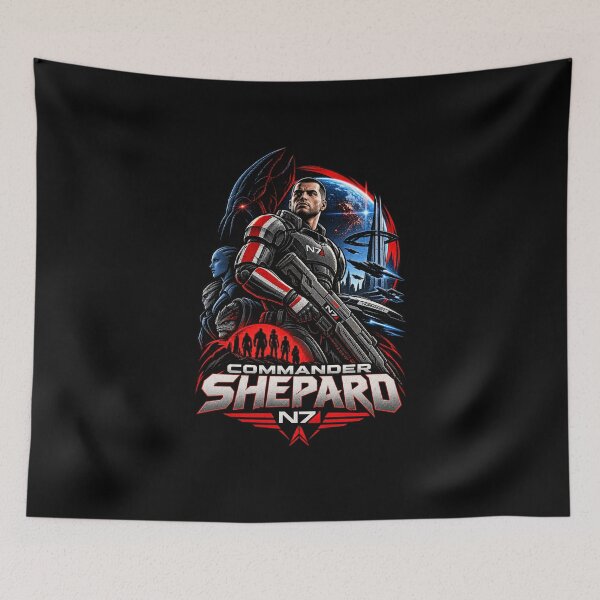 Aperçu de l'œuvre Commandant Shepard N7 Héros Galactique de Mass Effect créée et vendue par Pandaburba.