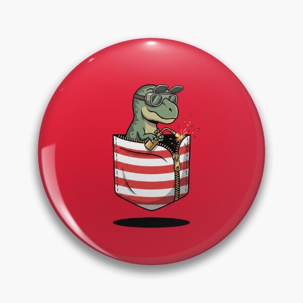 Item preview, Pocket T-Rex Welding A Zipper designed and sold by Rare By Hero.