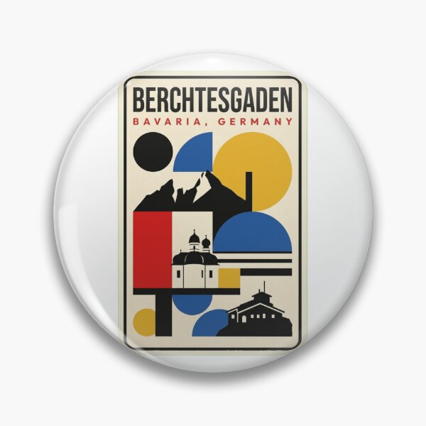 Item preview, Retro Berchtesgaden Bauhaus Geometric Skyline designed and sold by k3rstman1.
