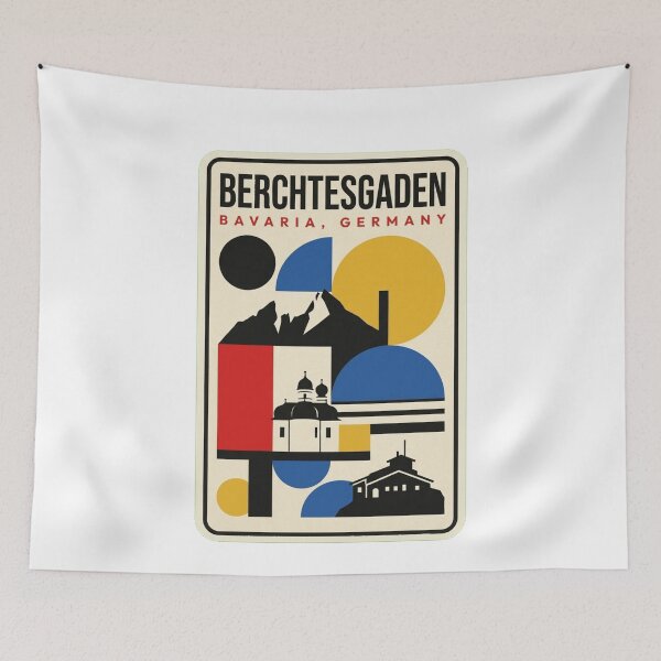 Item preview, Retro Berchtesgaden Bauhaus Geometric Skyline designed and sold by k3rstman1.