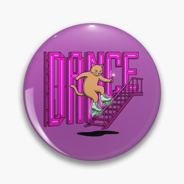 Item preview, Roller Skating Cat On The Stairs designed and sold by Rare By Hero.