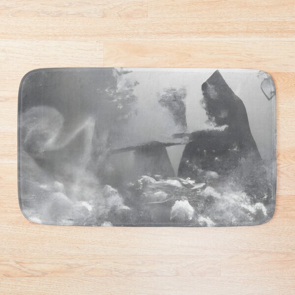Item preview, Ethereal Hooded Grim Reaper Foggy Skull Garden designed and sold by Uniquely Yours.