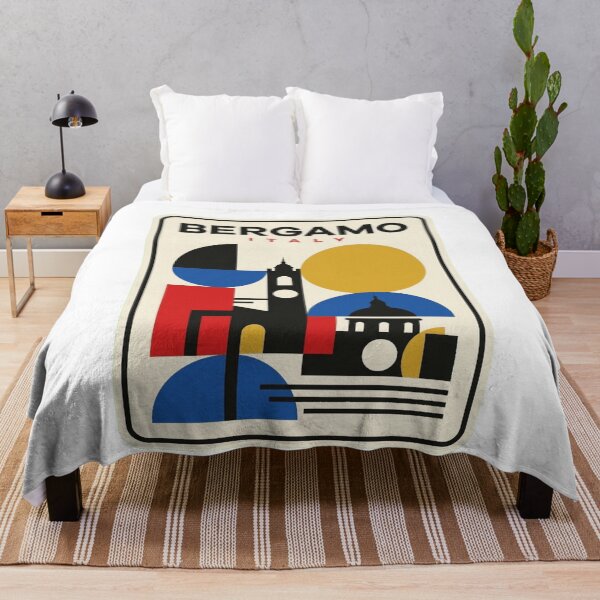 Item preview, Retro Bergamo Bauhaus Geometric Skyline designed and sold by k3rstman1.