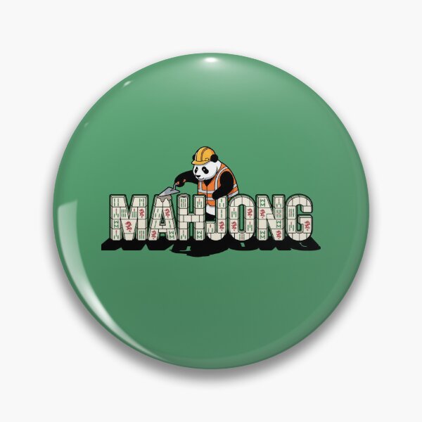 Item preview, Panda Bricklaying With Mahjong Tiles designed and sold by Rare By Hero.
