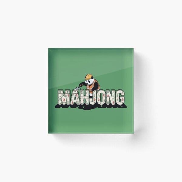 Item preview, Panda Bricklaying With Mahjong Tiles designed and sold by Rare By Hero.