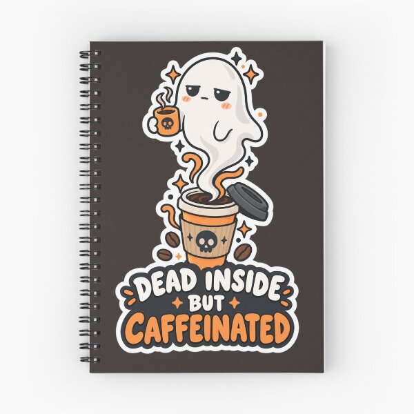 Item preview, Dead Inside But Caffeinated - Cute Coffee Ghost designed and sold by AcruxUltra.