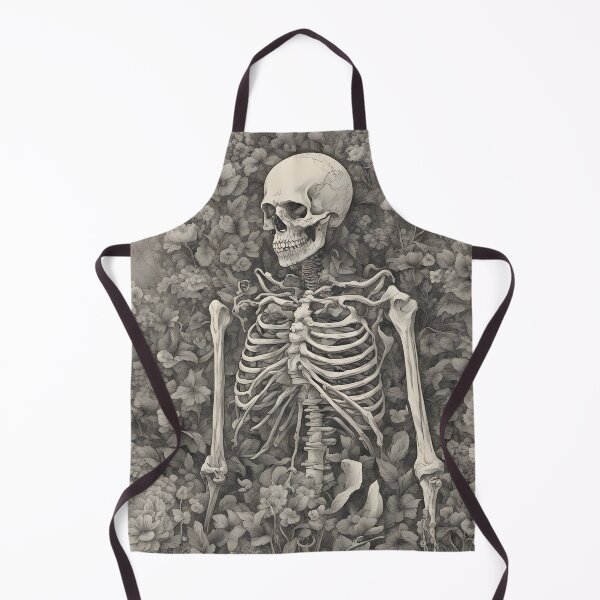 Item preview, Vintage Botanical Skeleton Floral Garden Pencil Sketch designed and sold by Uniquely Yours.