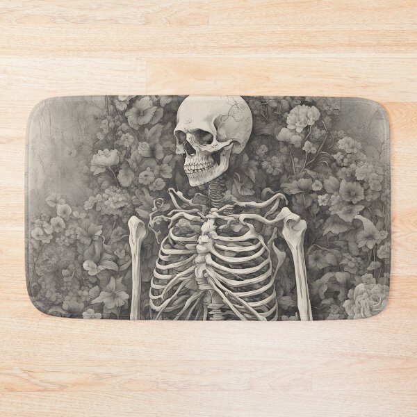 Item preview, Vintage Botanical Skeleton Floral Garden Pencil Sketch designed and sold by Uniquely Yours.