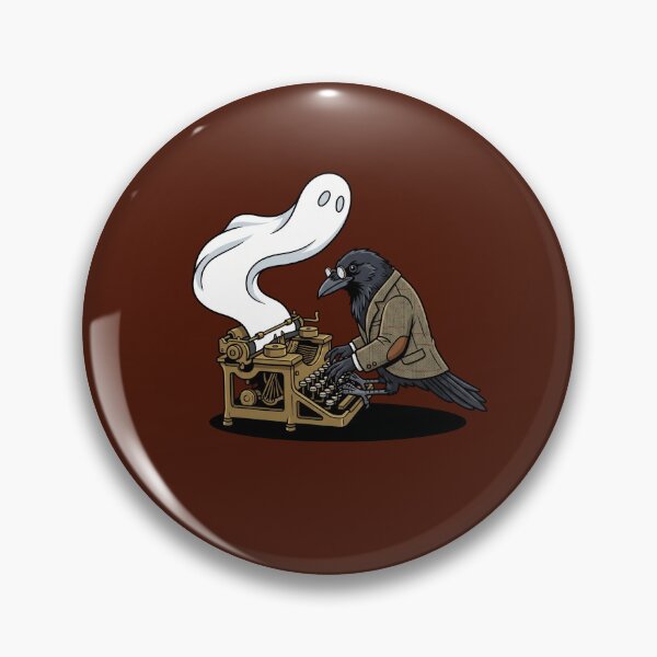 Item preview, Raven At A Vintage Typewriter designed and sold by Rare By Hero.