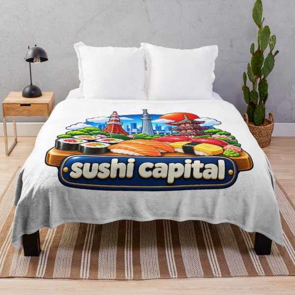 Item preview, Japanese Sushi Capital Cityscape Art designed and sold by Dresut.