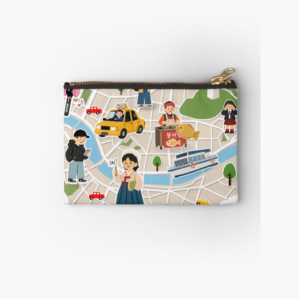 Item preview, Cute illustration of Korea travel map designed and sold by maewjpho.