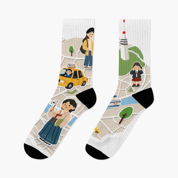 Item preview, Cute illustration of Korea travel map designed and sold by maewjpho.