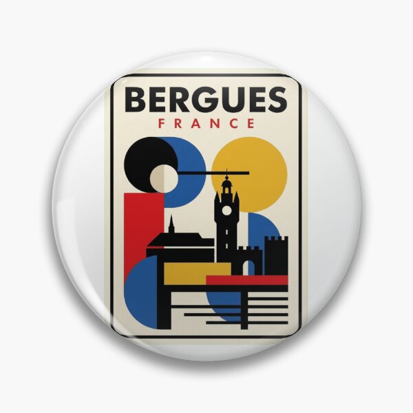 Item preview, Retro Bergues Bauhaus Geometric Skyline designed and sold by k3rstman1.