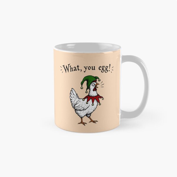 Item preview, What, You Egg! – Funny Shakespearean Chicken Jester Medieval Design designed and sold by witchlingart.