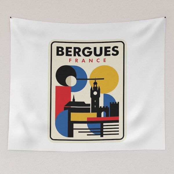 Item preview, Retro Bergues Bauhaus Geometric Skyline designed and sold by k3rstman1.