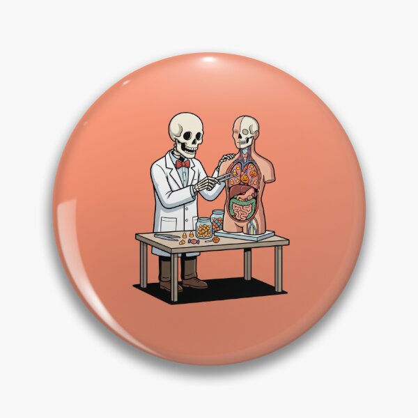 Item preview, Skeleton Doctor Studying Candy Anatomy designed and sold by Rare By Hero.