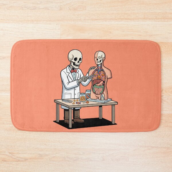 Item preview, Skeleton Doctor Studying Candy Anatomy designed and sold by Rare By Hero.