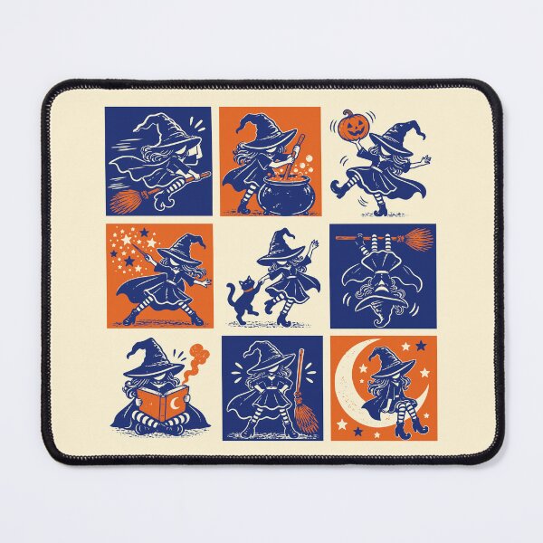 Item preview, Nine Lives of a Little Witch Halloween Patchwork designed and sold by 89shirts.
