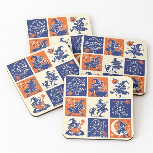 Item preview, Nine Lives of a Little Witch Halloween Grid designed and sold by 89shirts.
