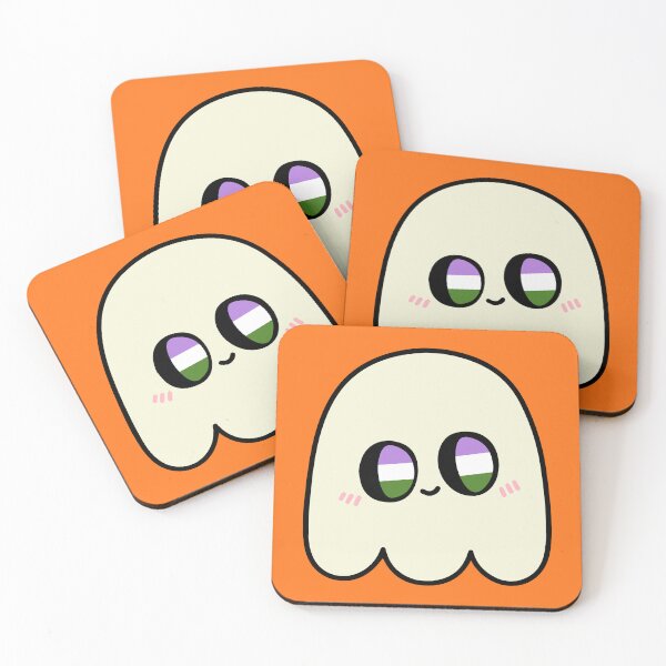 Item preview, Queer-Boo – Kawaii Genderqueer Pride Halloween Ghost designed and sold by Cannaxes Studio.