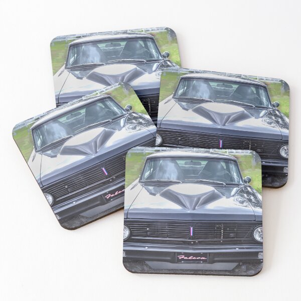 Item preview,  Ford Falcon Futura Sprint Black Muscle Car Art Side Profile designed and sold by RichFrancoCars.