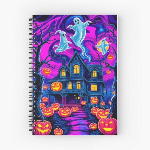 Item preview, Halloween Ghosts Pumpkins Haunted House designed and sold by 1beachbum.