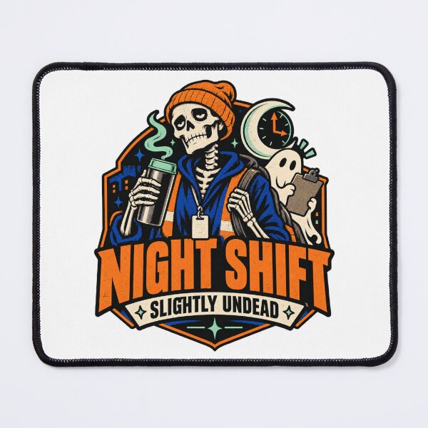 Item preview, Night Shift Slightly Undead Skeleton   designed and sold by ODDLUME CLUB.