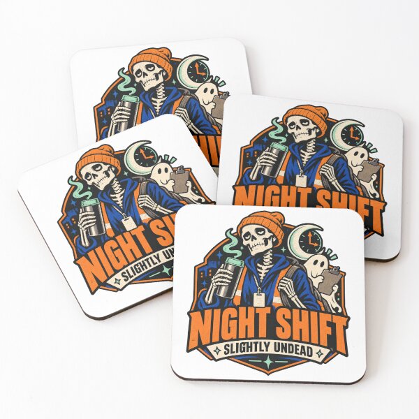 Item preview, Night Shift Slightly Undead Skeleton   designed and sold by ODDLUME CLUB.