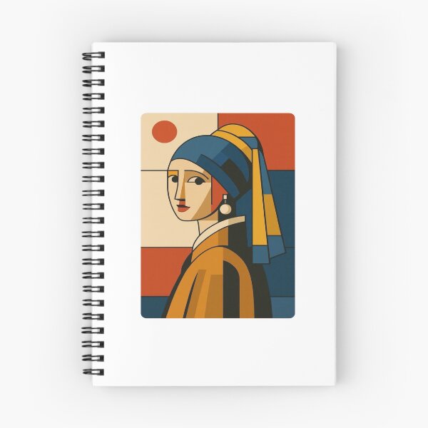 Item preview,  Pearl Earring Girl - Geometric Art designed and sold by ABRAKADABRA!.