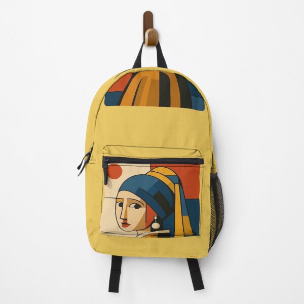 Item preview, Pearl Earring Girl - Geometric Art designed and sold by ABRAKADABRA!.