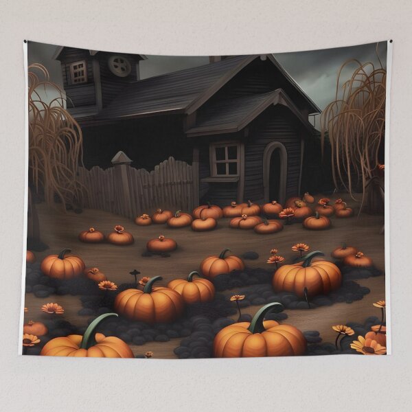 Item preview, Autumn Pumpkin Patch Farmhouse Rustic Fall Garden designed and sold by Uniquely Yours.