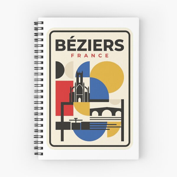 Item preview, Retro Béziers Bauhaus Geometric Skyline designed and sold by k3rstman1.
