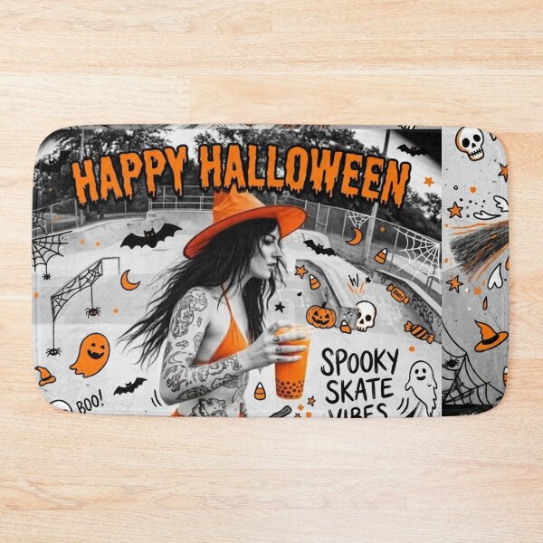 Item preview, W1TCH‑SK8T3 BL4Z3: The Orange‑Hex Roller Running Full Spook‑Lore Velocity designed and sold by Print Fiction.
