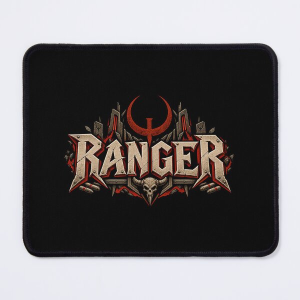 Item preview, Quake Ranger Retro FPS Gaming Emblem designed and sold by Pandaburba.