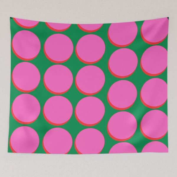 Item preview, Red Pink Green Big Shadow Circles designed and sold by Swish-Designs.