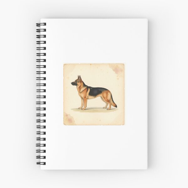 Item preview, German Shepherd Vintage Field Guide Art Print designed and sold by TheRandomHuman.