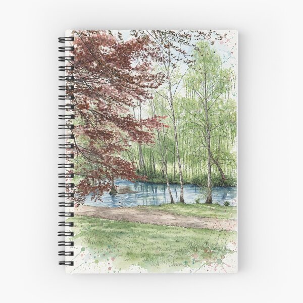 Item preview, Peaceful River in Watercolor designed and sold by Axokris.