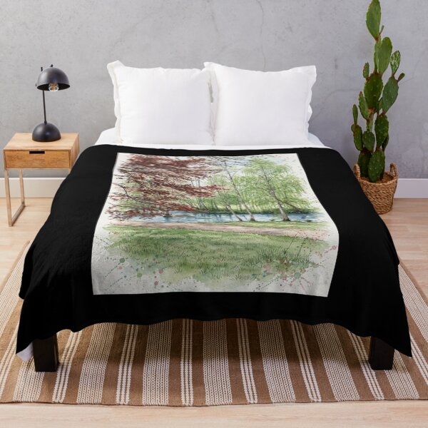 Item preview, Peaceful River in Watercolor designed and sold by Axokris.