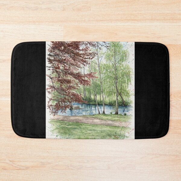 Item preview, Peaceful River in Watercolor designed and sold by Axokris.