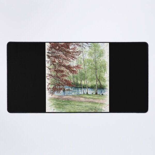 Item preview, Peaceful River in Watercolor designed and sold by Axokris.