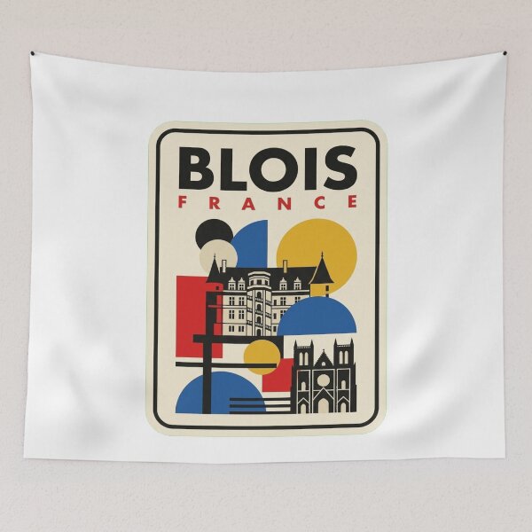 Item preview, Retro Blois Bauhaus Geometric Skyline designed and sold by k3rstman1.