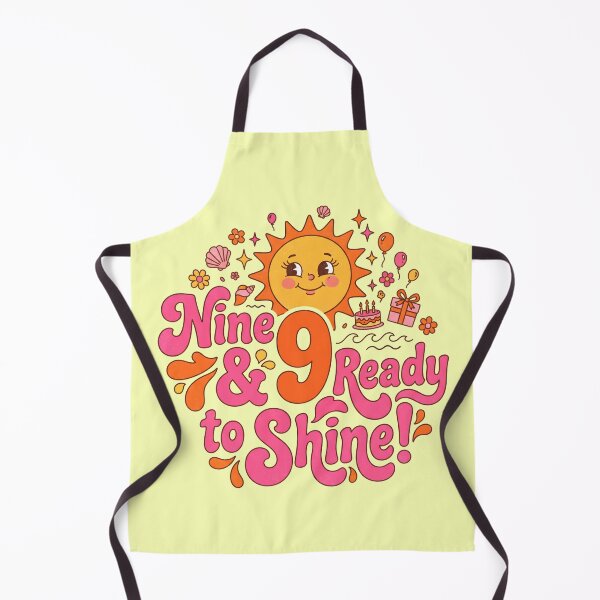 Item preview, Nine & Ready to Shine! 9th Birthday – Cute Sun Ocean Birthday Design designed and sold by Sea Gem.