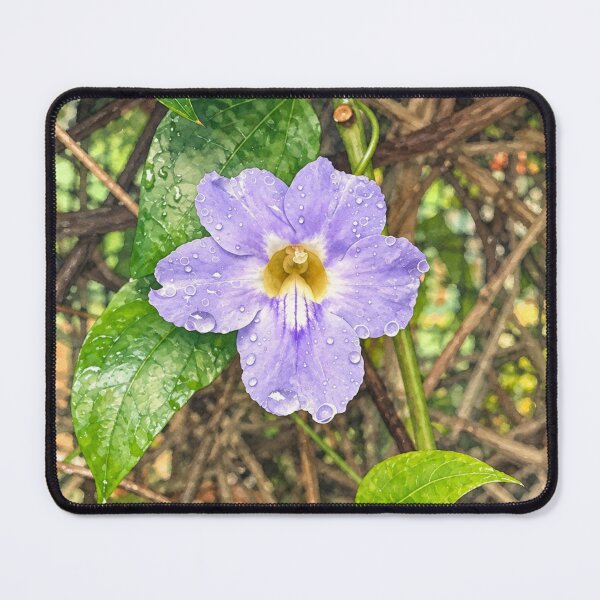 Item preview, Purple flower with raindrops designed and sold by Carol-arts-.
