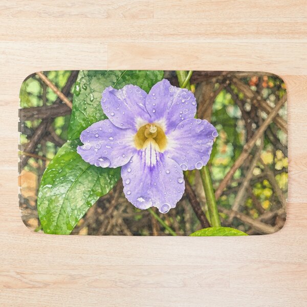 Item preview, Purple flower with raindrops designed and sold by Carol-arts-.