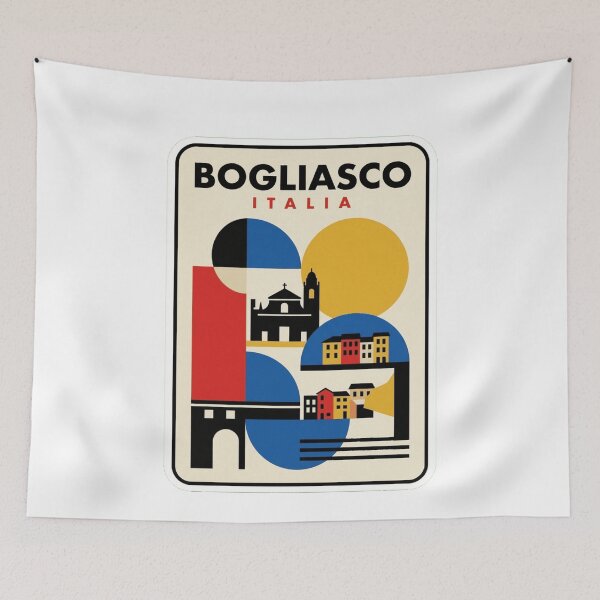 Item preview, Retro Bogliasco Bauhaus Geometric Skyline designed and sold by k3rstman1.