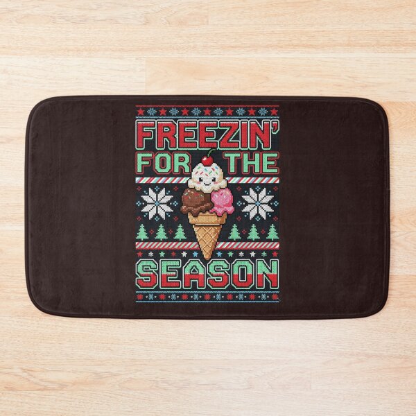 Item preview, Freezin For The Season Ugly Sweater Ice Cream Cone Sundae Cherry Funny Holiday Dessert Design designed and sold by 519xdesign.