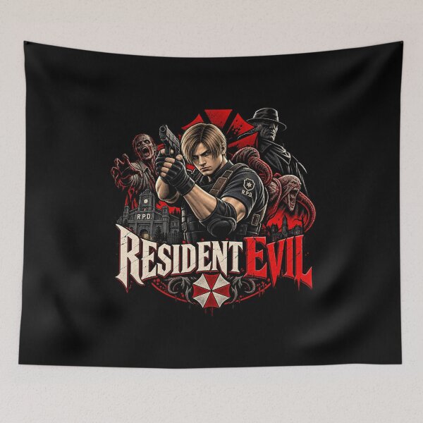 Item preview, Leon Kennedy Resident Evil Raccoon City Survival Horror designed and sold by Pandaburba.